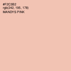 #F2C3B2 - Mandys Pink Color Image